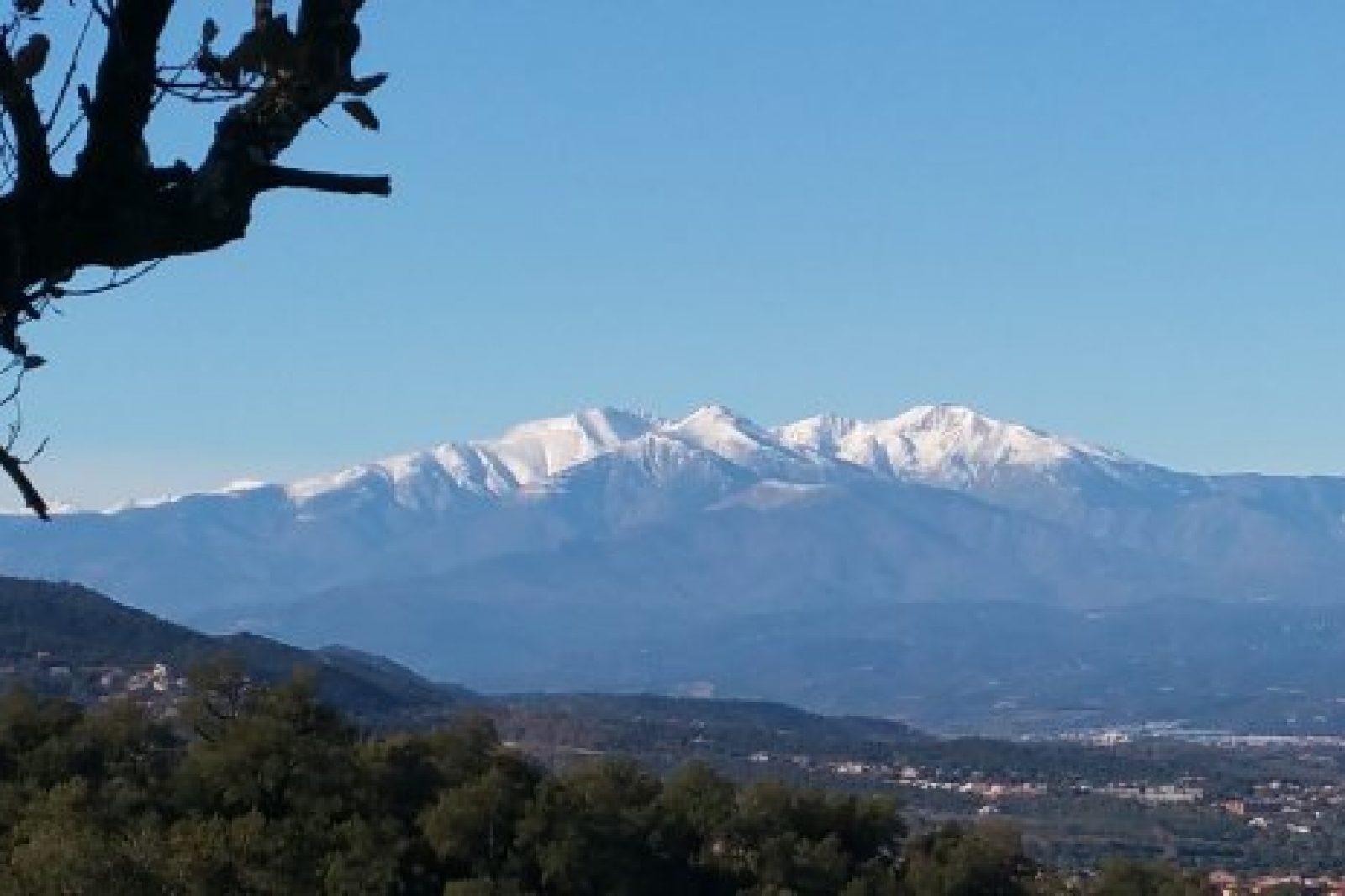 vue sur le massif du canigou